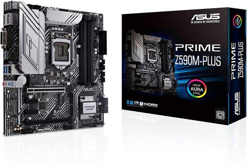 [PRIMEZ590M-PLUS] ASUS Z590M-Plus Motherboard ,4XDIMM DDR4 Slot, LGA1200 Socket